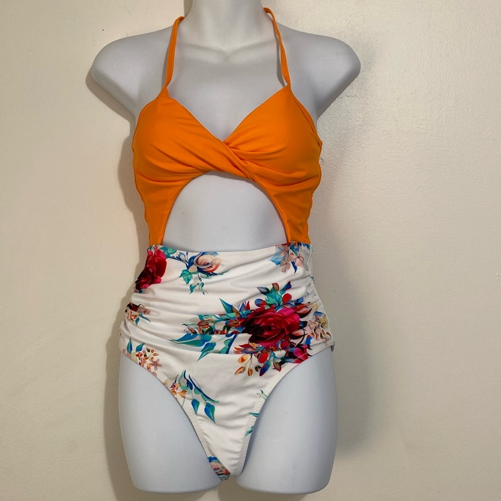 Cupshe Floral One Piece Swimsuit